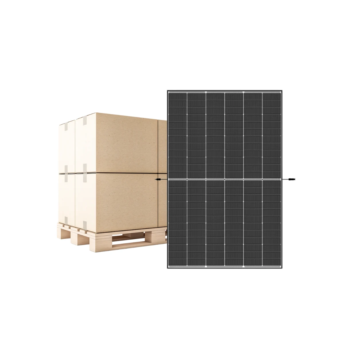 Paleta – fotovoltické panely Trina Solar Vertex S+ TSM-460NEG9R.28 460 Wp (dvojité sklo, čierny rám), 36 ks