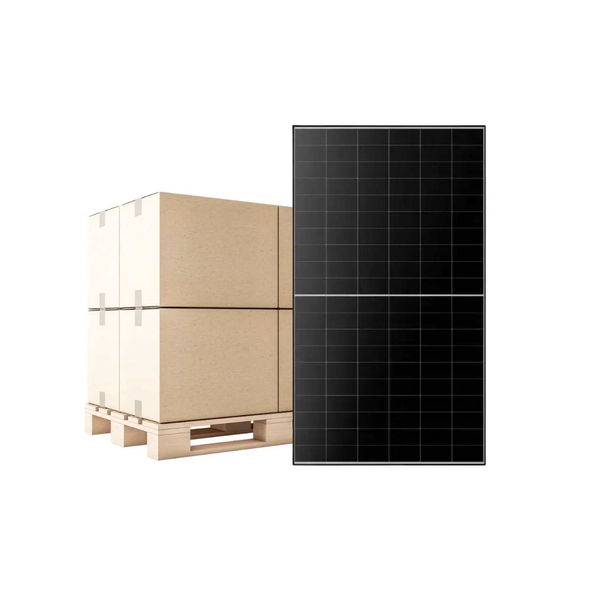 Paleta – fotovoltické panely LONGi Hi-MO X10 Scientist LR7-60HVH-535M 535 Wp (HPBC 2.0, čierny rám), 36 ks