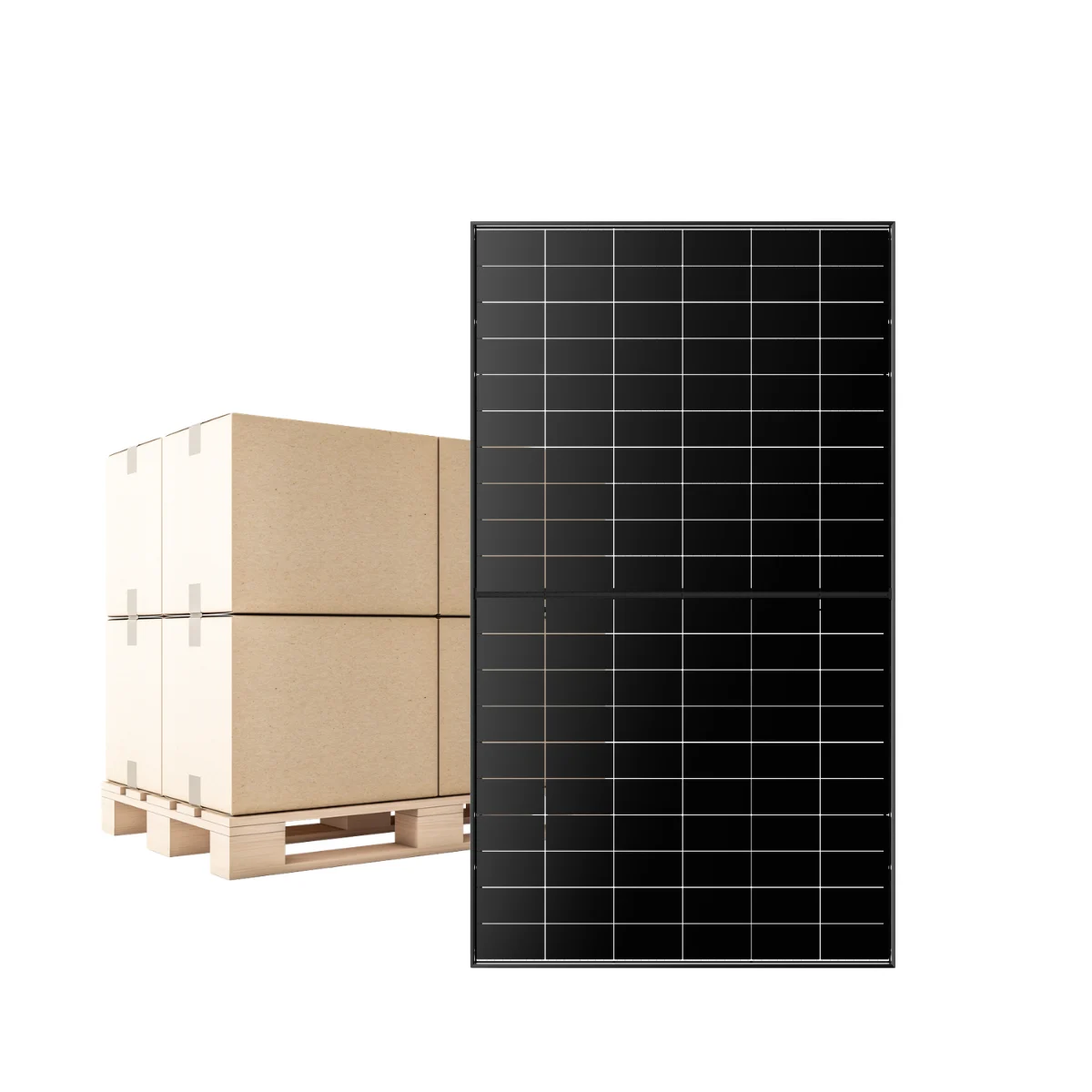 Paleta – fotovoltické panely LONGi Hi-MO X10 Guardian LR7-54HVD-T-470M 470 Wp (bifaciálny, Black Design), 36 ks