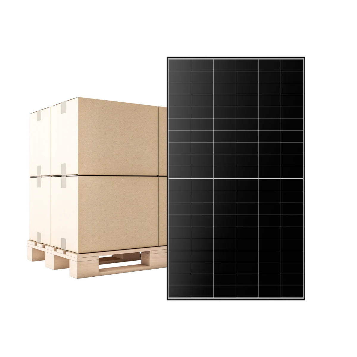 Paleta – fotovoltické panely LONGi Hi-MO X10 Scientist LR7-60HVH-545M 545 Wp (HPBC 2.0, čierny rám), 36 ks